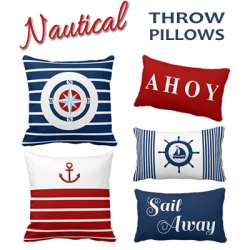 Nautical Throw Pillows & Cushions